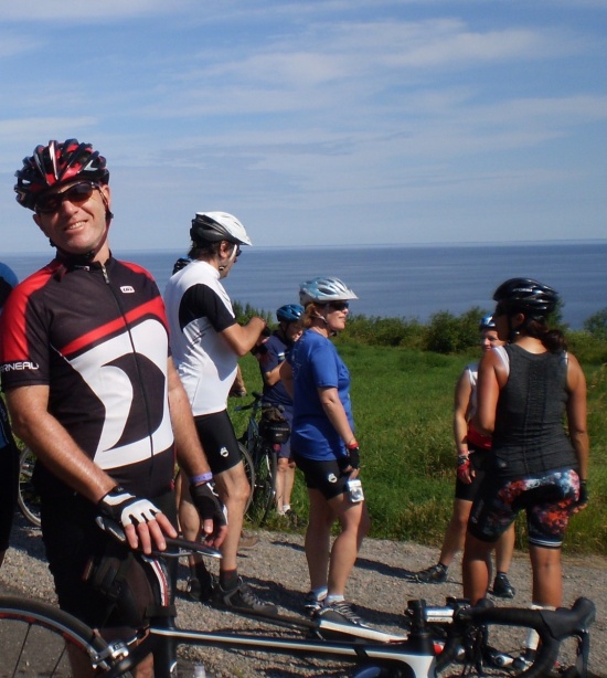 Sylvain Perrier quelque part au bord du fleuve.