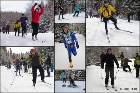 Cours formation perfectionnement en ski de fond classique avec René Duval. Photos Redgi Poirier, photographe.