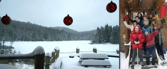 Les fêtes 2015 à la Pourvoirie St-Zénon avec TripLevé. Raquette, ski nordique, partys.