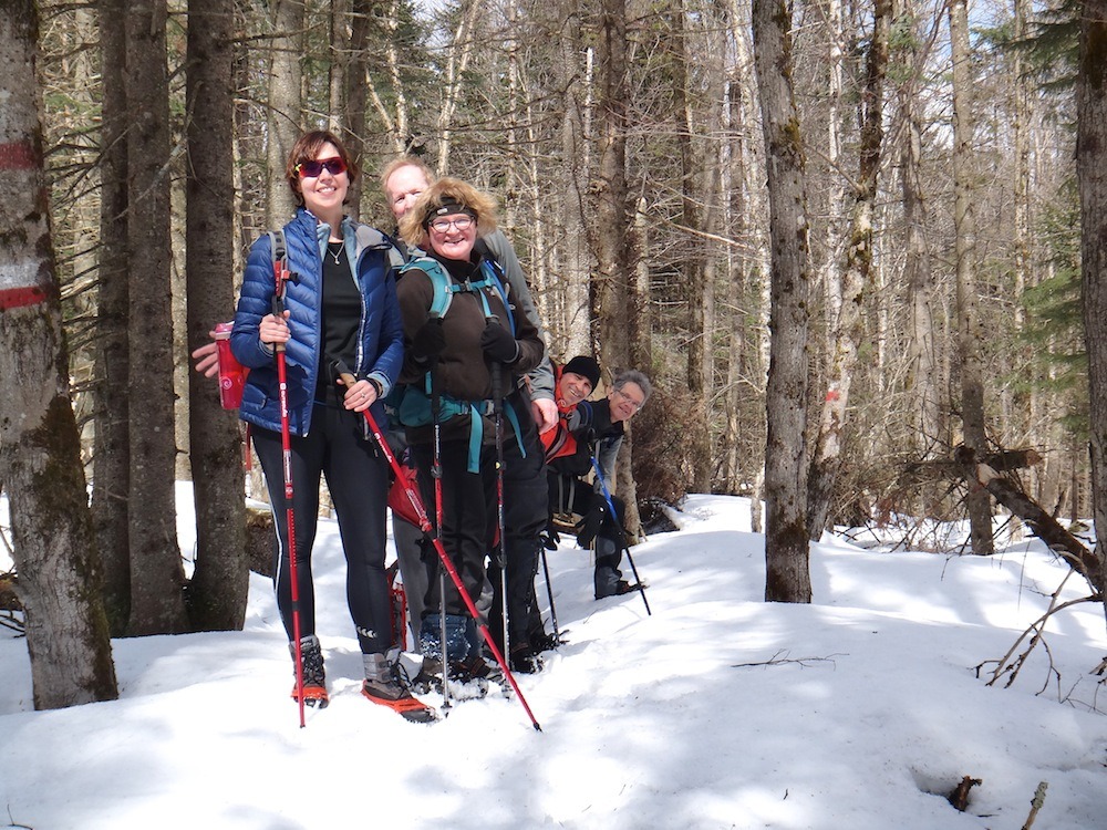 Excursion de Pâques au Sentier du Pic, à Ste-Hélène-de-Chester. Photo par Odile Gruet, 1er avril 2018.