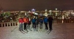 Excursion de ski de fond TripLevé sur le Mont Royal en soirée. Photo via Dominic Colameo.